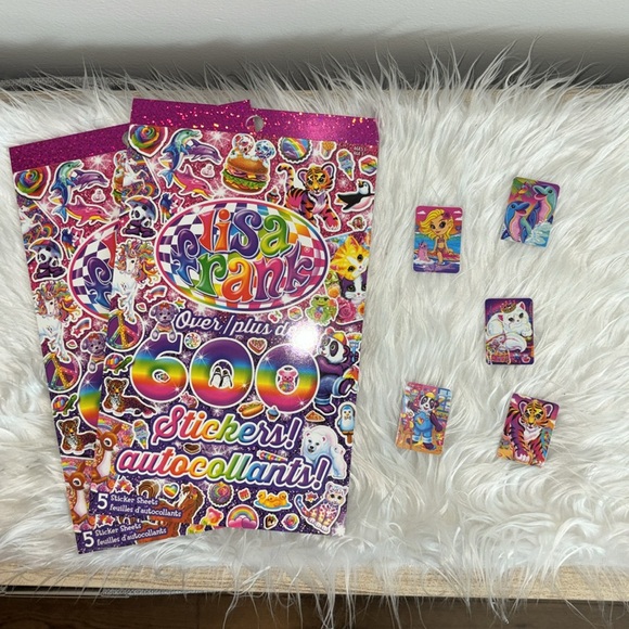 Lisa Frank Bundle 🌈 - 5 magnetics & 2 sticker books - Picture 8 of 8